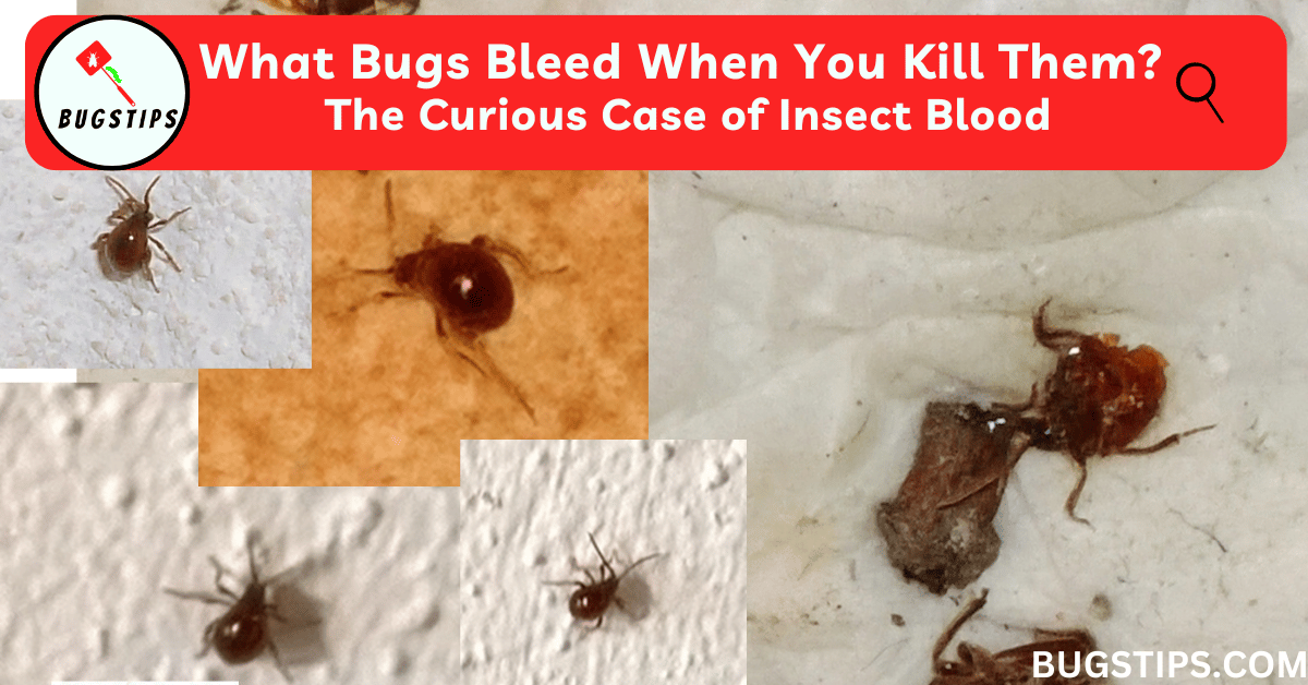 What Bugs Bleed When You Kill Them?