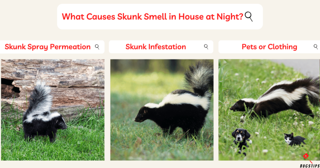 What Causes Skunk Smell in House at Night?