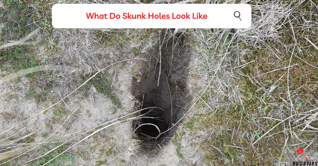 What Do Skunk Holes Look Like